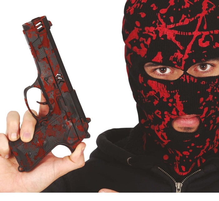 Halloween Nep Pistool Bloederig 22cm van Fiestas Guirca koop je bij Partywinkel