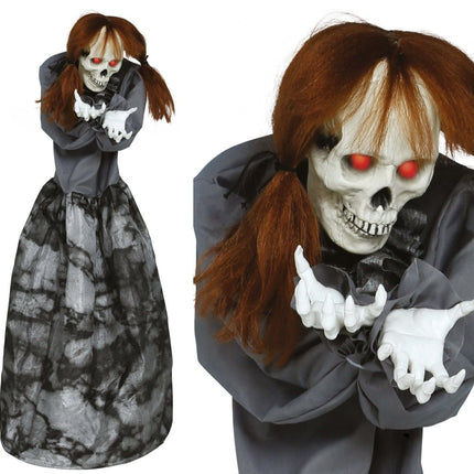 Halloween Skelet Met Licht, Geluid En Beweging 1,2m van Fiestas Guirca koop je bij Partywinkel