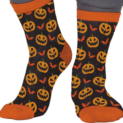 Halloween Sokken Pompoen van Fiestas Guirca koop je bij Partywinkel