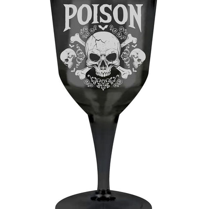 Halloween Wijnglas Poison 19cm van Fiestas Guirca koop je bij Partywinkel