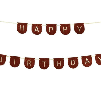 Happy Birthday Letterslinger Zwart Goud 3m van Partydeco koop je bij Partywinkel