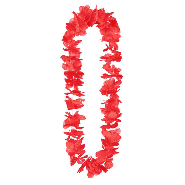 Hawaii Krans Rood van Boland koop je bij Partywinkel
