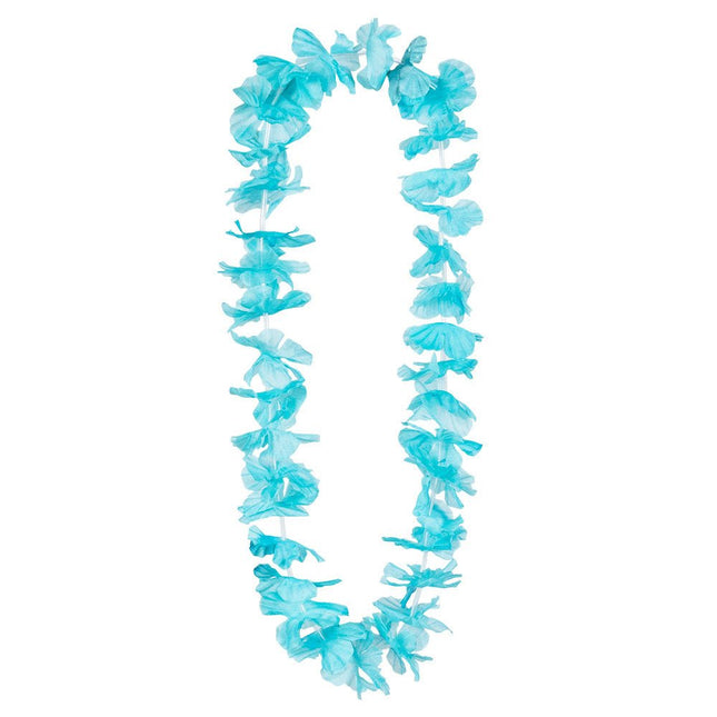 Hawaii Krans Turquoise van Boland koop je bij Partywinkel