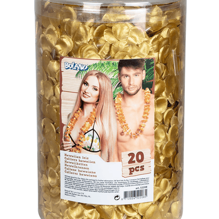 Hawaii Kransen Set Goud 20st van Boland koop je bij Partywinkel