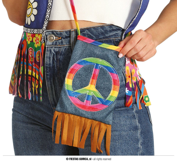 Hippie 60S Tas 27cm van Fiestas Guirca koop je bij Partywinkel