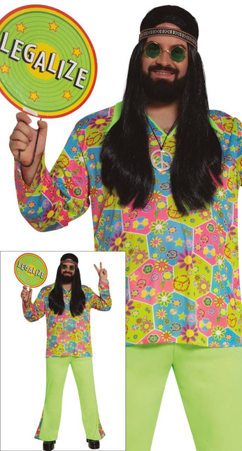 Hippie Kostuum Groen van Fiestas Guirca koop je bij Partywinkel