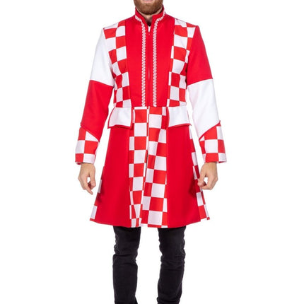 Brabant Jas Rood Wit Heren van Wilbers & Wilbers koop je bij Partywinkel