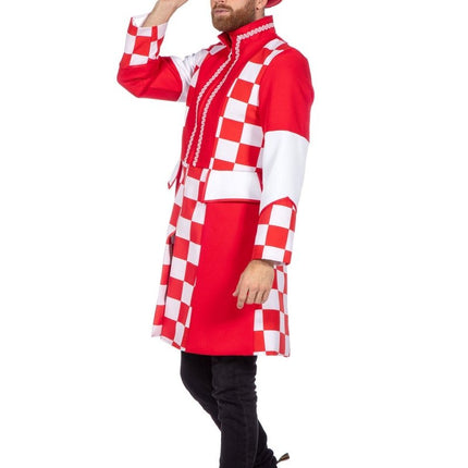 Brabant Jas Rood Wit Heren van Wilbers & Wilbers koop je bij Partywinkel