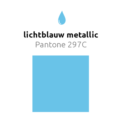 Lichtblauwe Ballonnen Metallic 30cm 10st van Balloonia koop je bij Partywinkel