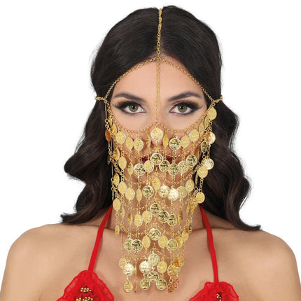 Metalen Munten Masker Volwassenen van Fiestas Guirca koop je bij Partywinkel