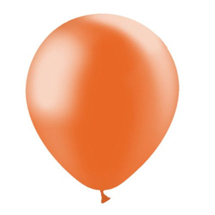 Oranje Ballonnen Metallic 30cm 10st van Balloonia koop je bij Partywinkel
