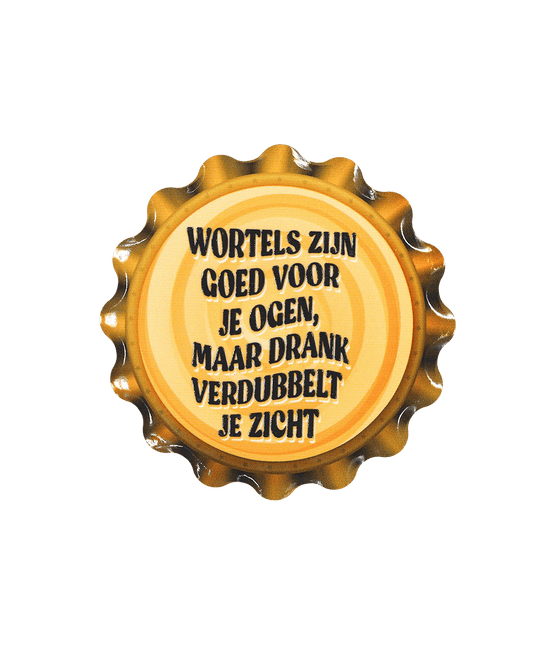 Oranje Onderzetters Wortels Zijn Goed 11cm van Paper Dreams koop je bij Partywinkel