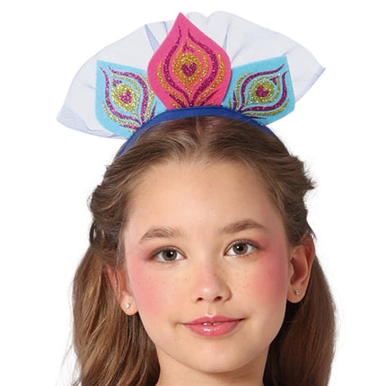 Pauw Kostuum Blauw Paars Meisje van Fiestas Guirca koop je bij Partywinkel