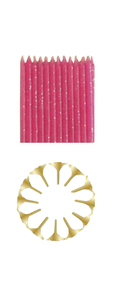 Prinsessen Kaarsjes Party 12st van Haza Witbaard koop je bij Partywinkel