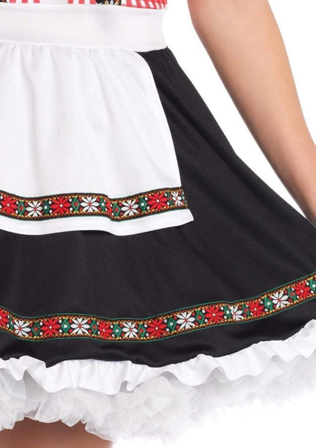 Rood Zwarte Dirndl Jurk Oktoberfest Dames Leg Avenue van Leg Avenue koop je bij Partywinkel
