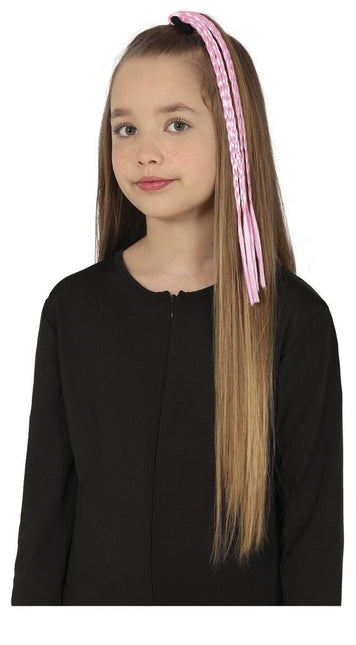 Roze Hair Extension 35cm 3st van Fiestas Guirca koop je bij Partywinkel