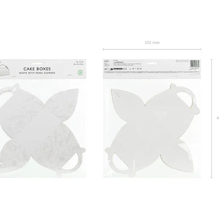 Witte Uitdeelbox Pareltakken 16cm van Partydeco koop je bij Partywinkel