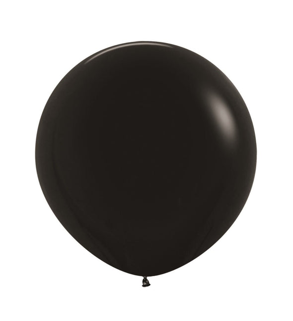 Zwarte Ballonnen Latex 61cm 3st van Sempertex koop je bij Partywinkel