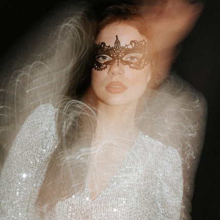 Zwarte Oogmasker Lace van Partydeco koop je bij Partywinkel