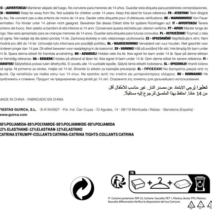 Zwarte Panty met hartjes van Fiestas Guirca koop je bij Partywinkel