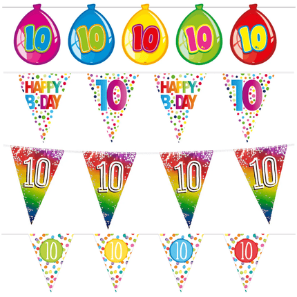 10 Jaar Slingers - Partywinkel