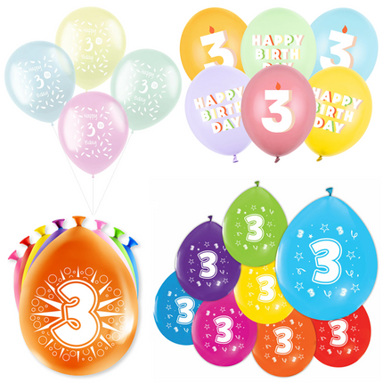 3 Jaar Latex Ballonnen