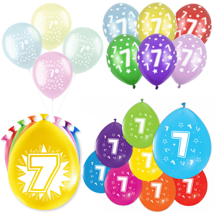 7 Jaar Latex Ballonnen - Partywinkel