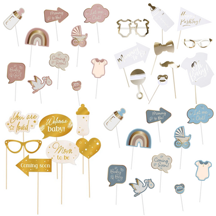 Babyshower Photo Booth Props