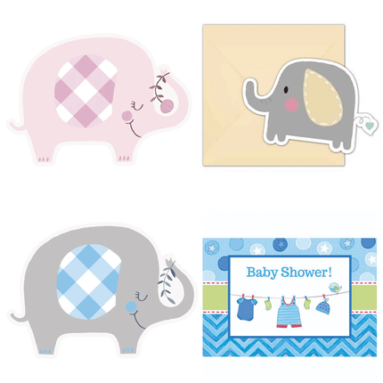 Babyshower Uitnodigingen - Partywinkel