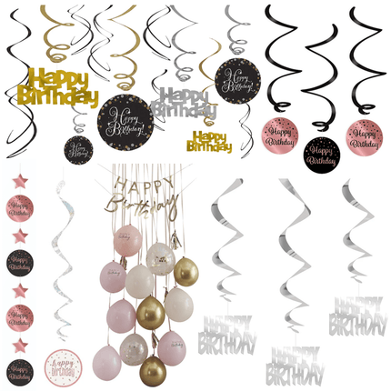 Happy Birthday Hangdecoratie - Partywinkel