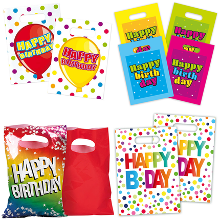 Happy Birthday Uitdeelzakjes - Partywinkel