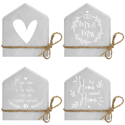 Tekstbord Huis - Partywinkel