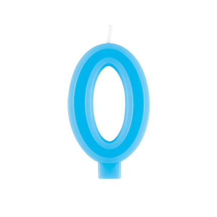 0 Jaar Kaars Blauw van Unique koop je bij Partywinkel