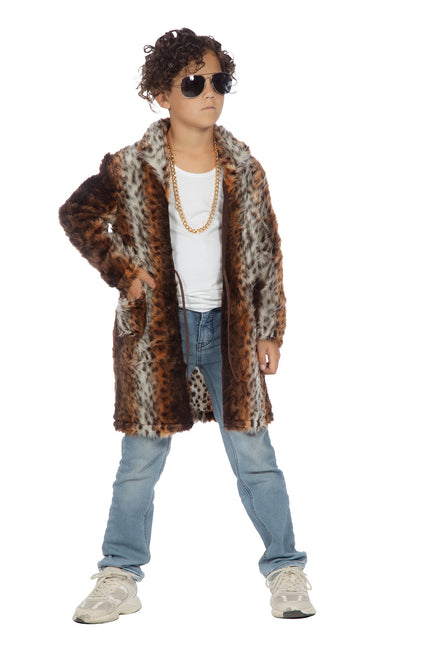 Manteau de fourrure de panthère enfant