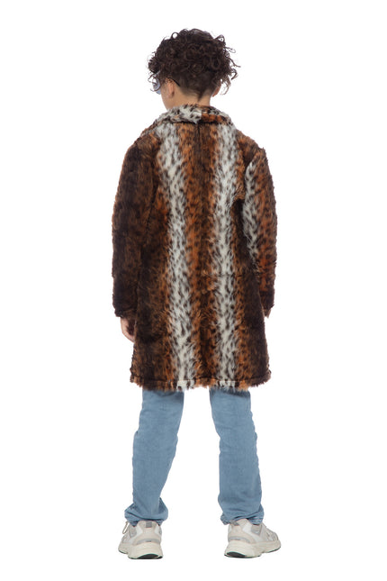 Manteau de fourrure de panthère enfant