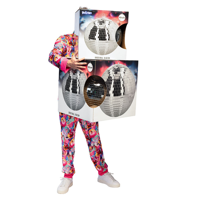 Boule disco (XL) argent