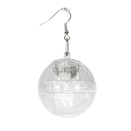 Paire de boucles d'oreilles LED Discoball