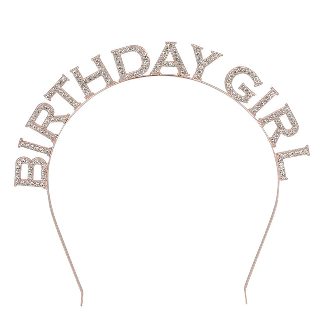 Bandeau d'anniversaire pour fille argenté