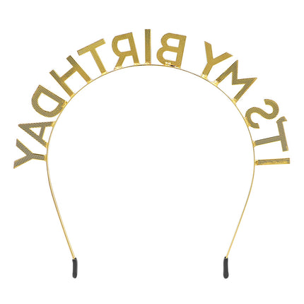 Diadème en métal "C'est mon anniversaire