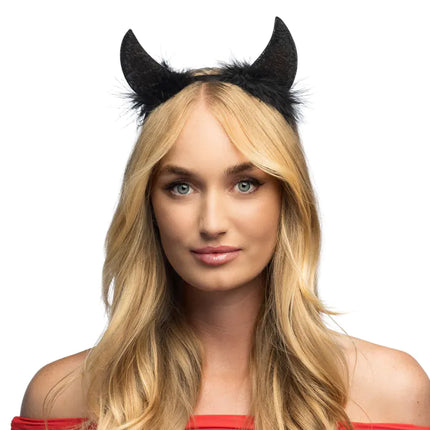 Bandeau d'Halloween Diable noir