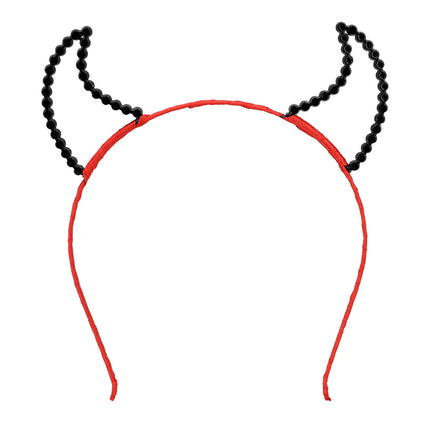 Bandeau d'Halloween Diable Rouge Pailleté