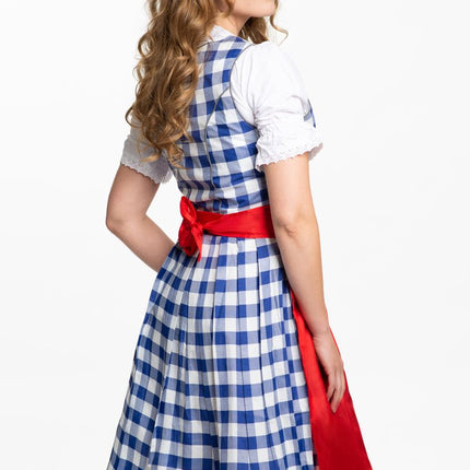 Robe Dirndl bleue Oktoberfest 3 pièces