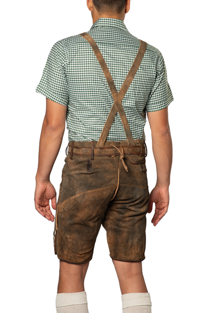 Pantalon en cuir Marron Court Kitzbuhel