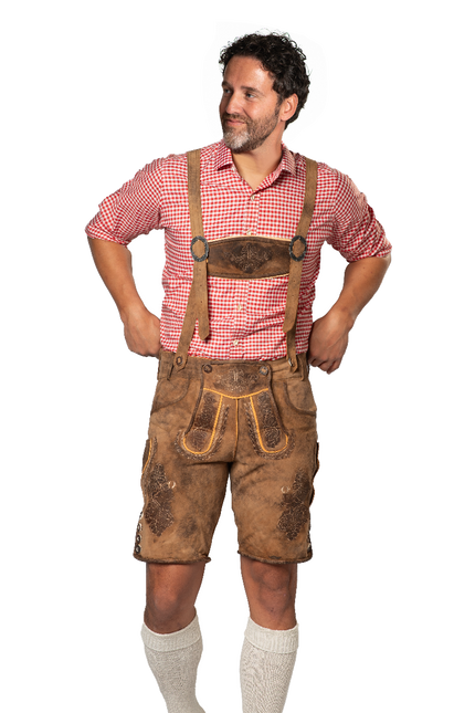 Lederhose Brown Short Lech