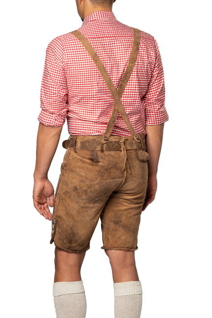 Lederhose Brown Short Lech