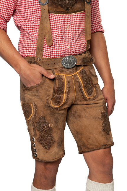 Lederhose Brown Short Lech