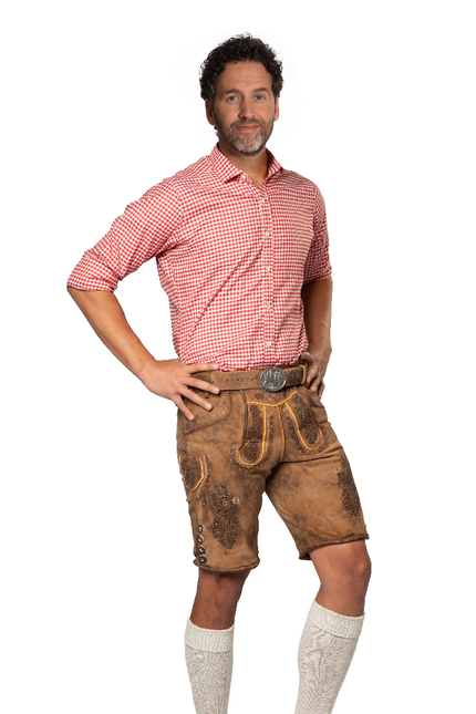 Lederhose Brown Short Lech