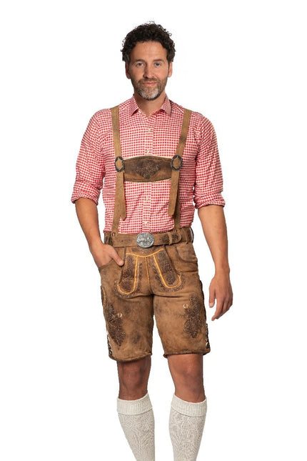 Lederhose Brown Short Lech