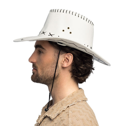 Chapeau cowboy Savannah blanc