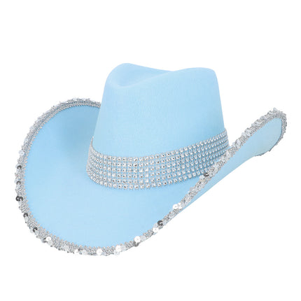 Chapeau cowboy Spark bleu clair